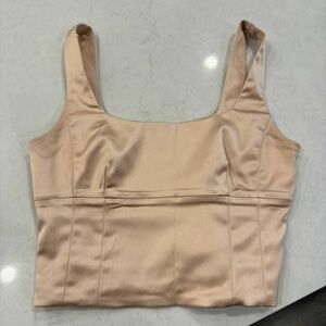 aritiza shine satin bustier